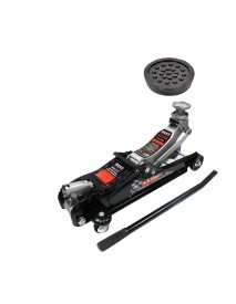 Cric hidraulic cu profil redus 2,5T cu tampon de cauciuc, SilverTools, 80-360 mm, B10663