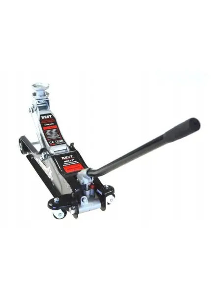 Cric hidraulic cu profil redus 2,5T cu tampon de cauciuc, SilverTools, 80-360 mm, B10663