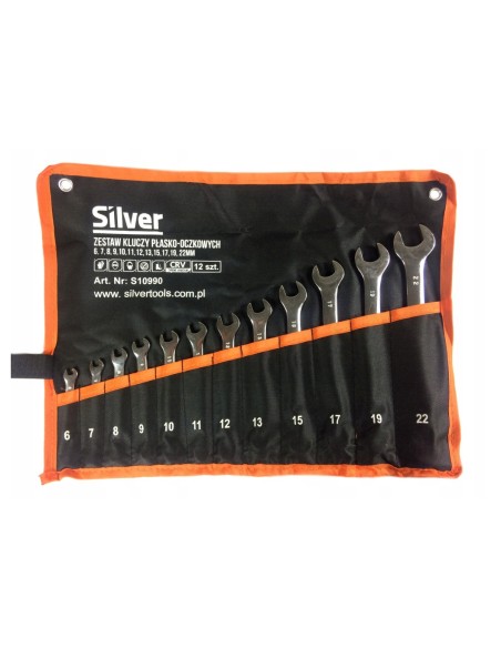 Set de chei combinate 12 chei, SilverTools, 6-22 mm, S10990