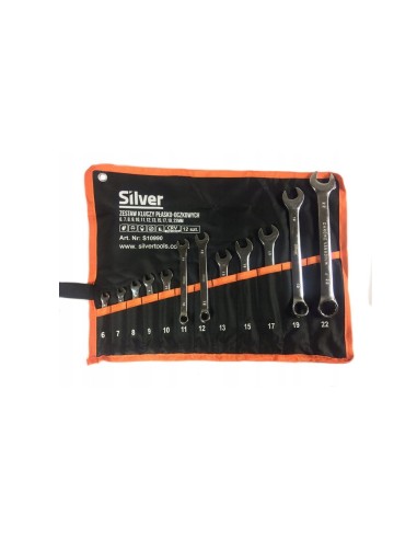 Set de chei combinate 12 chei, SilverTools, 6-22 mm, S10990