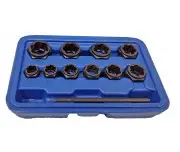 Set de 11 chei tubulare pentru suruburi deteriorate , SilverTools, 9-19 mm, S107521