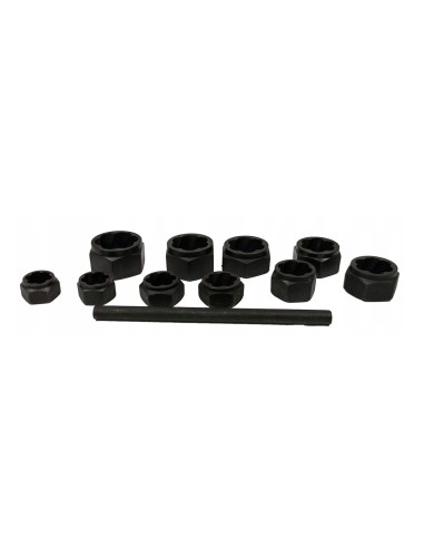 Set de 11 chei tubulare pentru suruburi deteriorate , SilverTools, 9-19 mm, S107521 Set de 11 chei tubulare pentru suruburi deteriorate , SilverTools, 9-19 mm, S107521