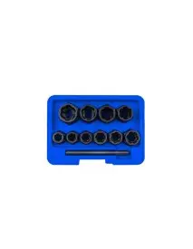 Set de 11 chei tubulare pentru suruburi deteriorate lungi 9-19 mm, SilverTools, S10753