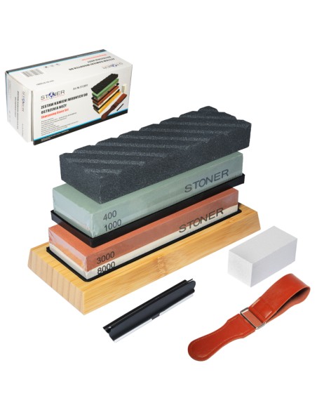 Piatra de ascutit cutite, SilverTools, 11 elemente, S12081