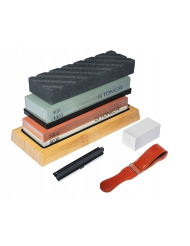 Piatra de ascutit cutite, SilverTools, 11 elemente, S12081