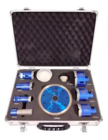 Carote diamantate pentru beton si materiale dure, SilverTools, 20-74 MM M14 + DISC,  S12205