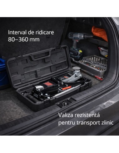 Cric hidraulic cu profil redus de 2,5...