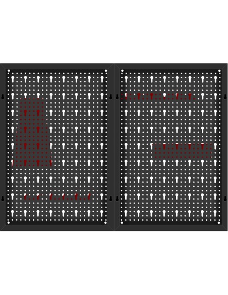 Panou de scule atelier din metal 80x60 cm, Kraft&Dele, KD11896 Panou de scule atelier din metal 80x60 cm, Kraft&Dele, KD11896