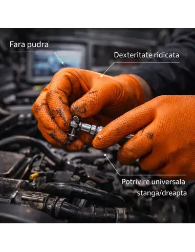 Manusi nitril pentru mecanic, Reis,...