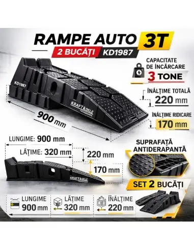 Set 2 rampe auto, Kraft&Dele, 3T, 900...