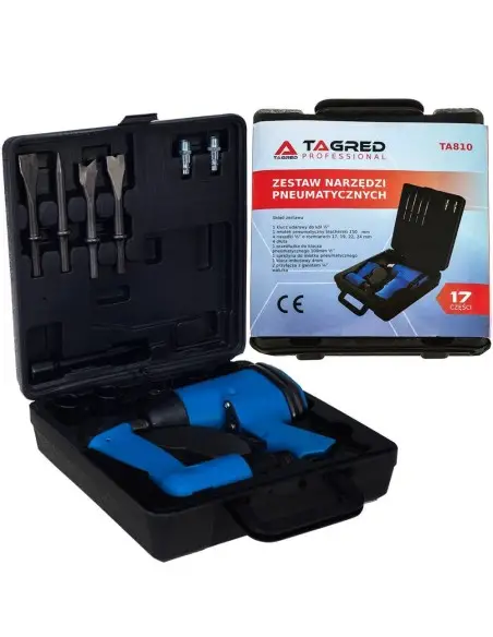 TA810-Set pneumatic TAGRED cu 17 elemente, cheie de impact 310Nm 1/2 ", ciocan, accesorii TAGRED Professional - Scule auto si se