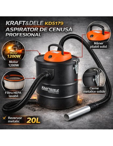 Aspirator pentru cenusa, Kraft&Dele,... Aspirator pentru cenusa, Kraft&Dele,...