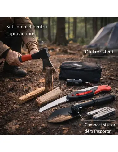Set supravietuire camping, Verke, cu...