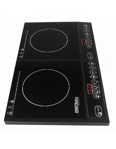 Plita cu inductie 2000W, Kraft&Dele, 4 moduri de functionare, KD4167