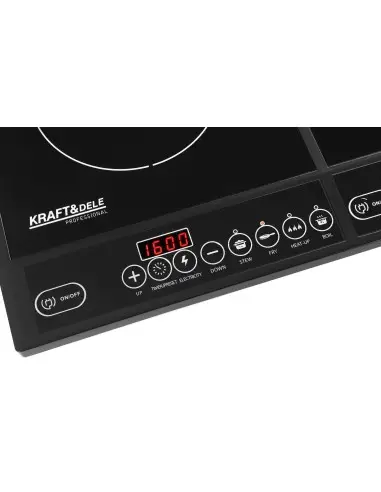 Plita cu inductie 2000W, Kraft&Dele, 4 moduri de functionare, KD4167