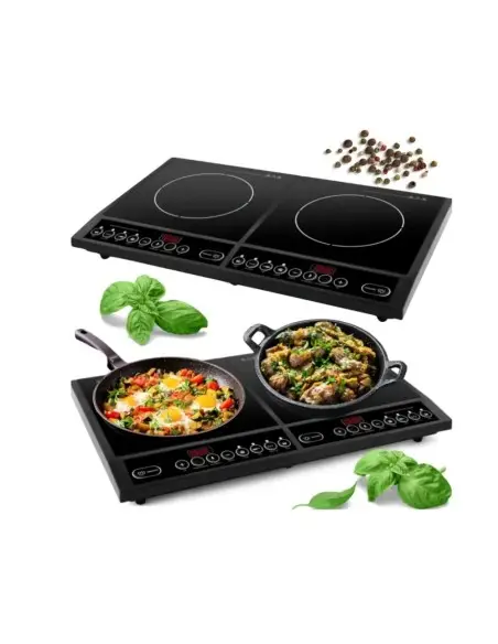 Plita cu inductie 2000W, Kraft&Dele, 4 moduri de functionare, KD4167