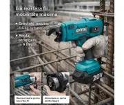 Masina legat fier beton brushless 2x5Ah EXTOL