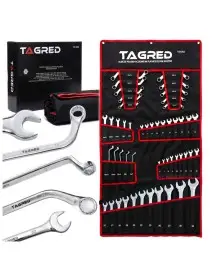 Set 50 de chei combinate, Tagred, combinate, inelare indoite, plate, tip C, tip S, TA1263