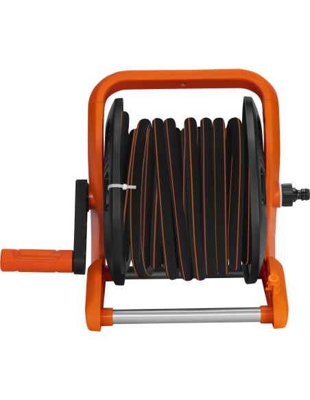 Suport furtun de gradina, 20m + 2m, 1/2", Kraft&Dele, KD2156, cu manivela