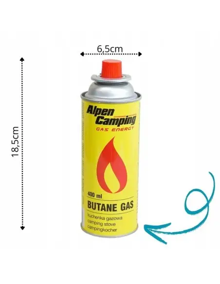 Cartus de gaz pentru arzator, SilverTools, 400ml, IK1004-02 Cartus de gaz pentru arzator, SilverTools, 400ml, IK1004-02