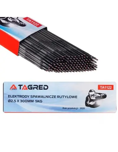 TA1122-Electrozi de sudura rutilici Tagred, 2.5x300mm, 5kg TAGRED Professional - Accesorii scule de mana