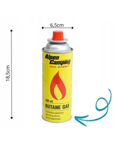 Cartus de gaz pentru arzator, SilverTools, 400ml, IK1004-02