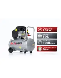 Compresor aer 50l, Tagred, 1.8 kW, 300L/min, 8 bar, TA301N