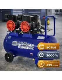 Compresor fara ulei 50L 3000W Kraft&Dele KD4093 475 l/min
