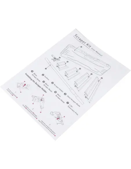 Set de unelte pentru gletuit, Kraft&Dele, 8 piese, 25, 40, 60, 80 cm, KD5317