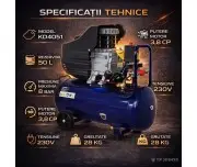 Compresor cu ulei 2.8kW 50L 8 bar KD401 – KRAFT&DELE + 9 Accesorii
