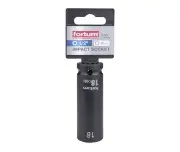 Cheie tubulara impact 18mm Fortum 4703218, CrMoV, lungime 78mm