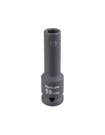 Cheie tubulara impact 10mm 1/2" Fortum 4703210, CrMoV, lungime 78mm