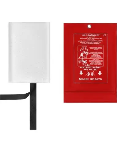 Patura antifoc din fibra de sticle, Kraft&Dele, 1.2Mx1.8M, KD3670