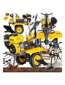 Motosapa 10 CP pe benzina, Kraft&Dele, 24 de lame, KD5186