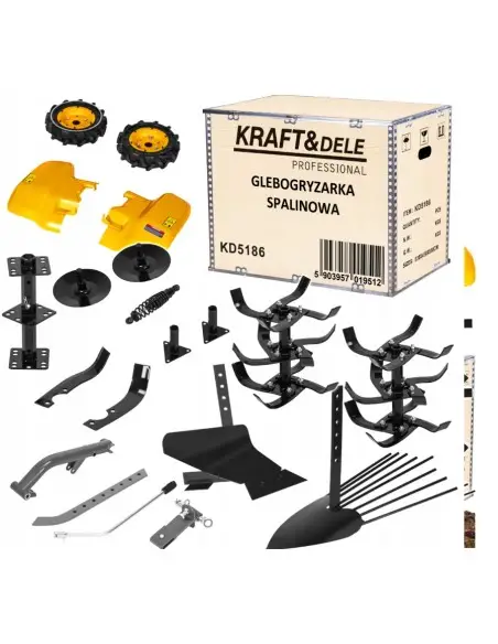 Motosapa 10 CP pe benzina, Kraft&Dele, 24 de lame, KD5186