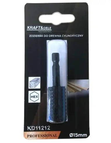 Freza cilindrica pentru lemn, 15 mm, KD11212, Kraft&Dele
