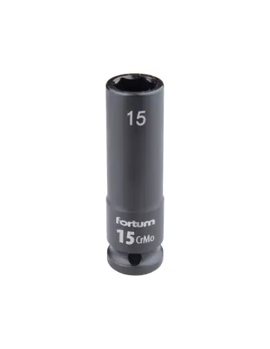 Cheie tubulara impact 15 mm Fortum 4703215, CrMoV, L 78 mm