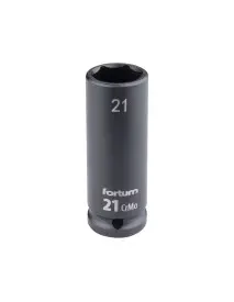 Cheie tubulara impact 21 mm,1/2, Fortum 4703221, CrMoV, L 78 mm
