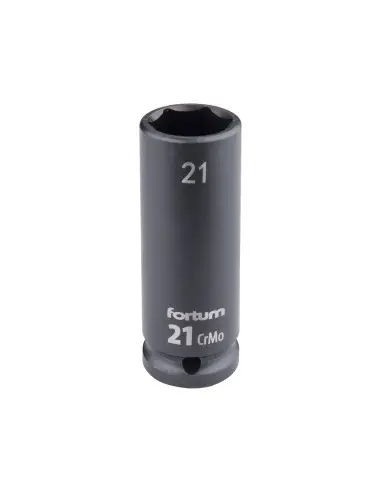 Cheie tubulara impact 21 mm,1/2,  Fortum 4703221, CrMoV, L 78 mm