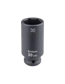 Cheie tubulara impact 30 mm, 1/2, Fortum 4703230, CrMoV, L 78 mm