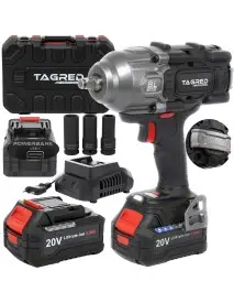 Cheie de Impact Fără Fir Brushless 20V TA8000 Tagred – 1898Nm, 2 Baterii 4Ah, 3 Trepte Cuplu