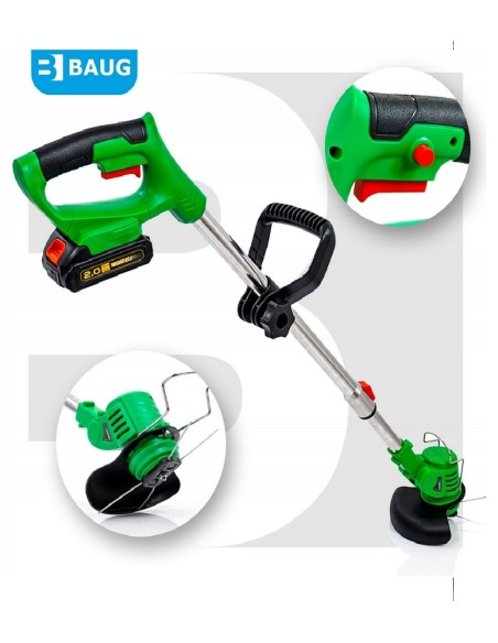 Trimmer pentru iarba fara fir, Baug, baterie 20V, 2x2.0Ah, B4352 Trimmer pentru iarba fara fir, Baug, baterie 20V, 2x2.0Ah, B4352
