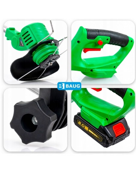 Trimmer pentru iarba fara fir, Baug, baterie 20V, 2x2.0Ah, B4352 Trimmer pentru iarba fara fir, Baug, baterie 20V, 2x2.0Ah, B4352