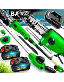 Drujba telescopica si foarfeca gard viu 2 in 1, Baug, 20V, 2x3Ah, B4357