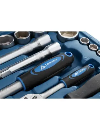 TA204- Trusa chei cu soclu, combinate, TORX TAGRED 94 elemente TAGRED Professional - Chei si truse chei
