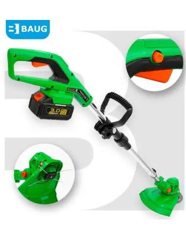 Trimmer pentru iarba cu baterii, Baug, 2 x 3.0 Ah, B4353 Trimmer pentru iarba cu baterii, Baug, 2 x 3.0 Ah, B4353