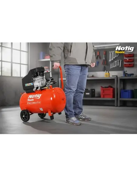 Compresor de aer 50L, Notig Tools, 2CP, monofazat, N3421 Compresor de aer 50L, Notig Tools, 2CP, monofazat, N3421