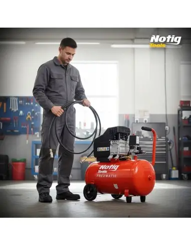 Compresor de aer 50L, Notig Tools, 2CP, monofazat, N3421 Compresor de aer 50L, Notig Tools, 2CP, monofazat, N3421