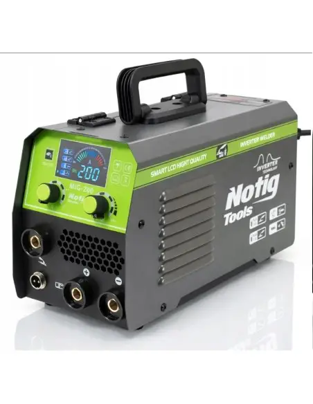 Aparat de sudura tip invertor, Notig Tools, MIG flux/MMA/TIG lift 200, N1304 Aparat de sudura tip invertor, Notig Tools, MIG flux/MMA/TIG lift 200, N1304