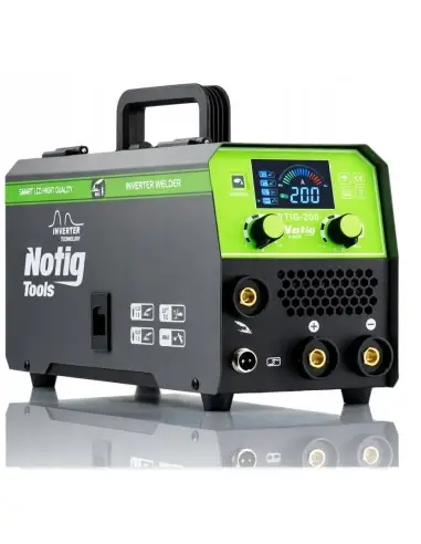 Aparat de sudura tip invertor, Notig Tools, MIG flux/MMA/TIG lift 200, N1304 Aparat de sudura tip invertor, Notig Tools, MIG flux/MMA/TIG lift 200, N1304
